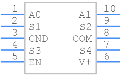 DG2034EDQ-T1-GE3 - Vishay - PCB symbol