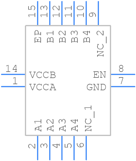PI4ULS3V204ZBEX - Diodes Incorporated - PCB symbol