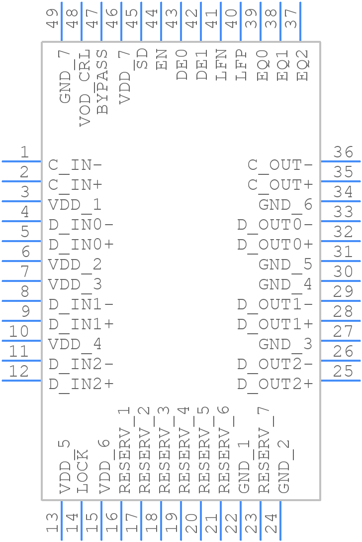 DS22EV5110SQE/NOPB - Texas Instruments - PCB symbol