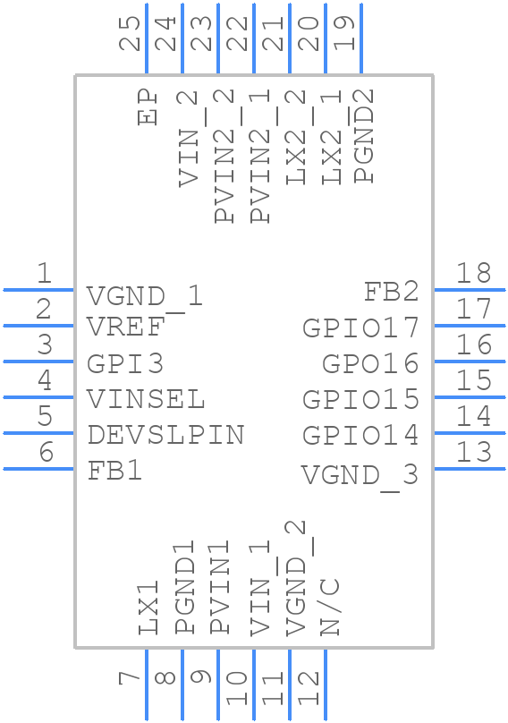 P9122-00NBGI8 - Renesas Electronics - PCB symbol