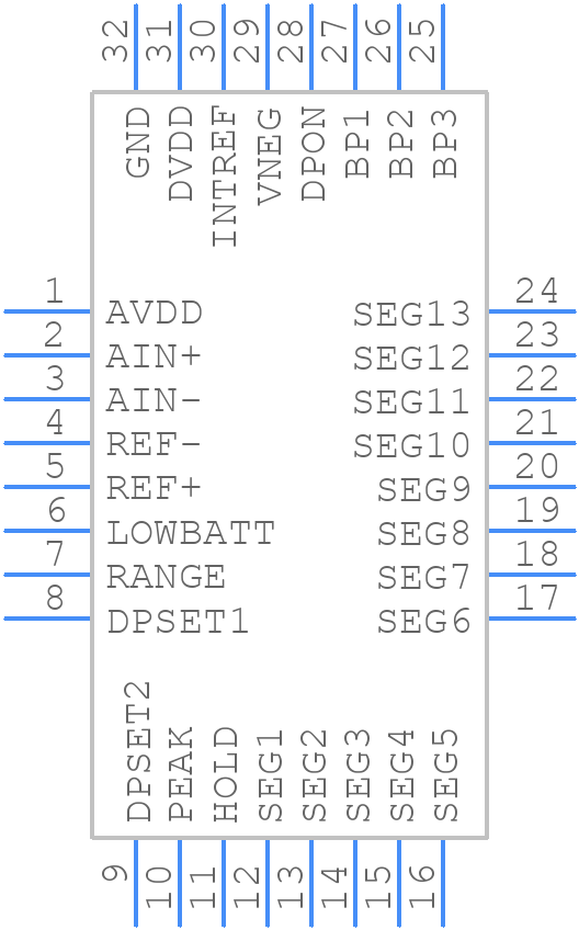 MAX1493CCJ+ - Analog Devices - PCB symbol