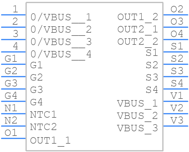 APTM50HM75STG - Microsemi Corporation - PCB symbol