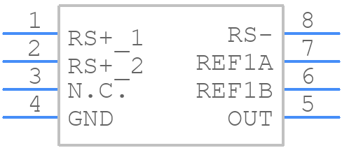 MAX4081FASA+T - Analog Devices - PCB symbol