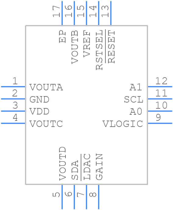 AD5316RBCPZ-RL7 - Analog Devices - PCB symbol