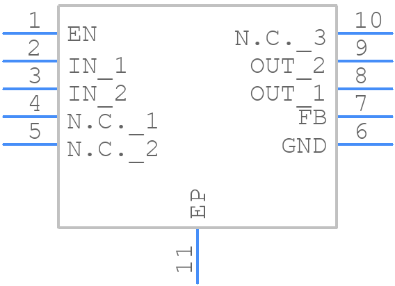 MAX8516EUB+T - Analog Devices - PCB symbol