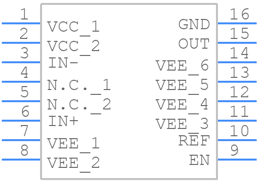 MAX4444ESE+ - Analog Devices - PCB symbol