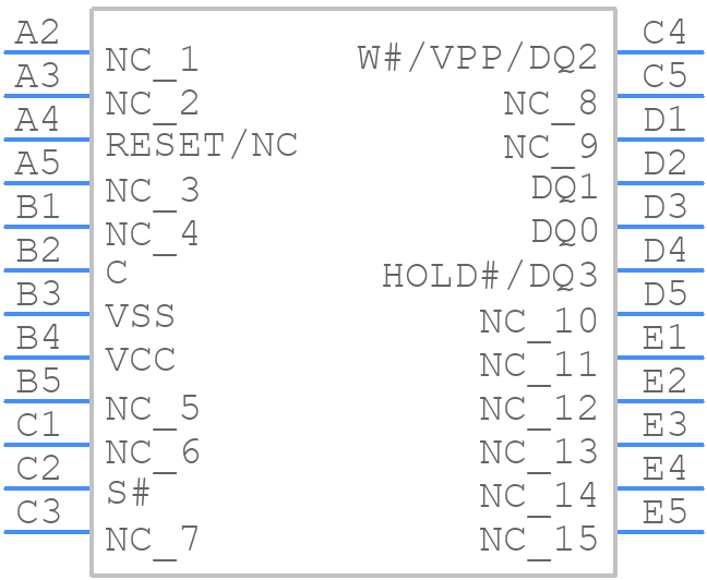 N25Q512A11G1240E - Micron - PCB symbol
