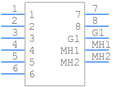 NE8FBV-C5-LED - Neutrik - PCB symbol