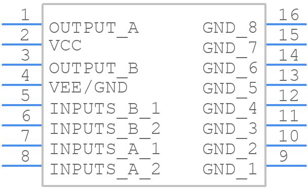 TCA0372DP2 - onsemi - PCB symbol