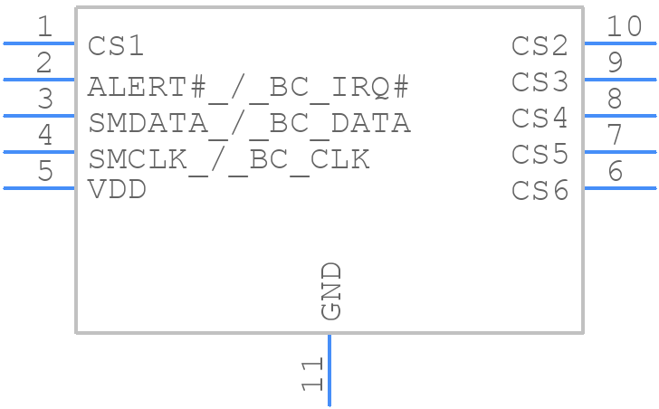 CAP1106-1-AIA-TR - Microchip - PCB symbol