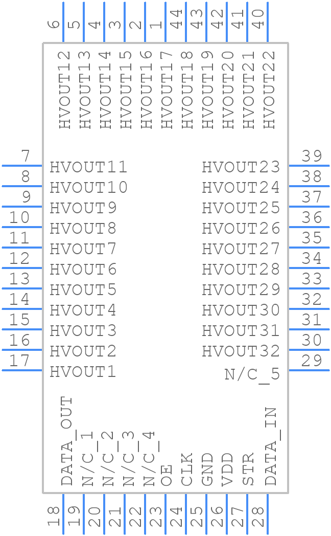 HV5222PJ-G - Microchip - PCB symbol