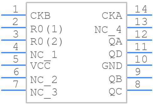 SN74LS93DRE4 - Texas Instruments - PCB symbol