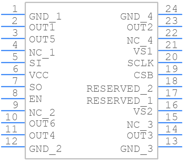NCV7718CDPR2G - onsemi - PCB symbol