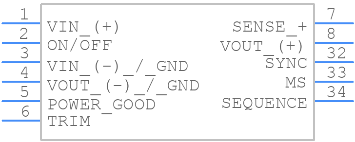I6A24014A033V-002-R - TDK Lambda - PCB symbol