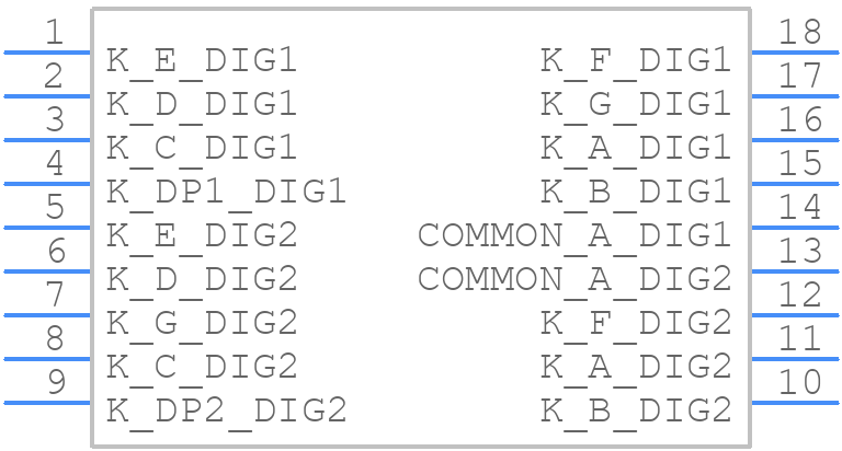 DA08-11GWA - Kingbright - PCB symbol