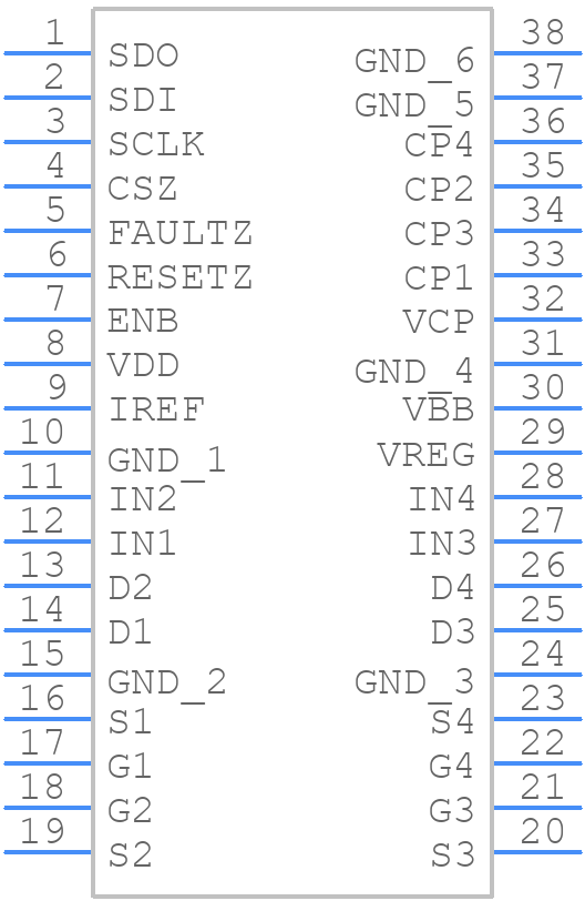 A3942KLGTR-T - Allegro Microsystems - PCB symbol