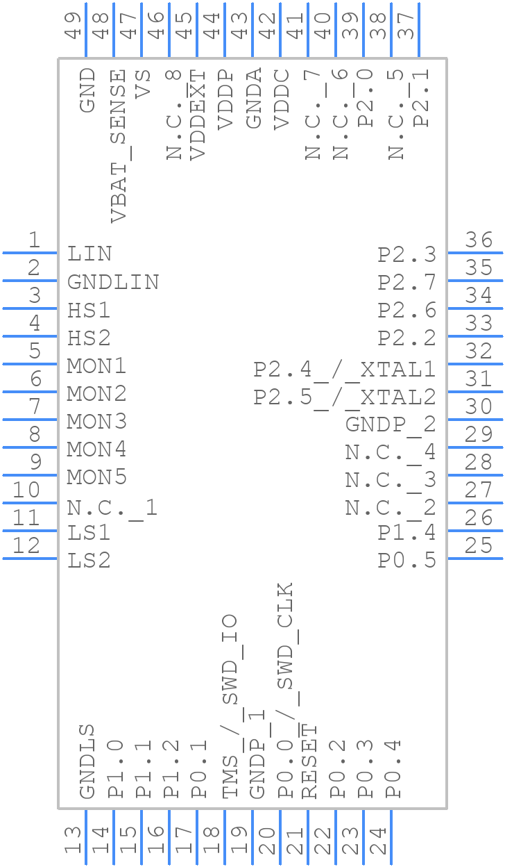 TLE9845QXXUMA1 - Infineon - PCB symbol