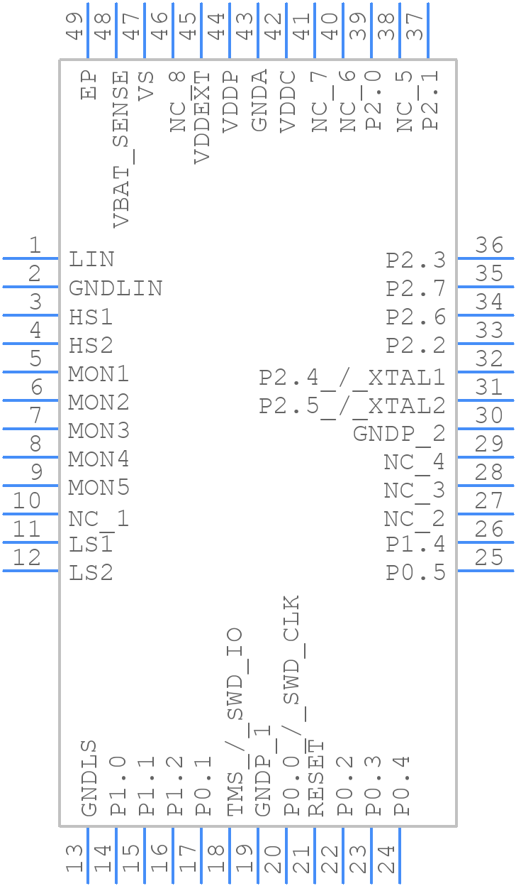 TLE98442QXXUMA1 - Infineon - PCB symbol
