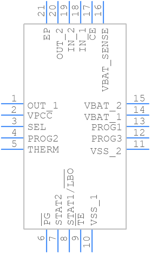 MCP73871T-4CAI/ML - Microchip - PCB symbol