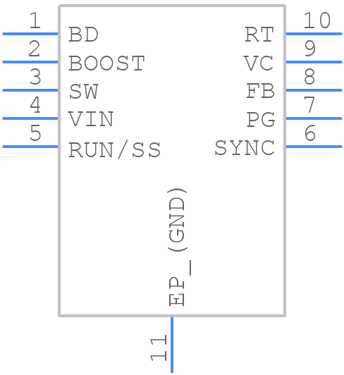 LT3693IMSE#PBF - Analog Devices - PCB symbol