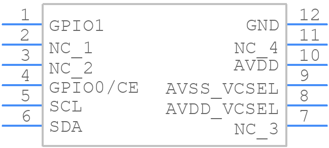 VL6180V1NR/1 - STMicroelectronics - PCB symbol