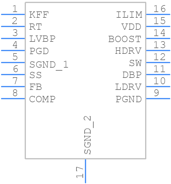 TPS40071PWPRG4 - Texas Instruments - PCB symbol