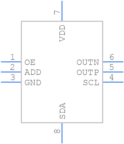 LMK61E2-SIAR - Texas Instruments - PCB symbol