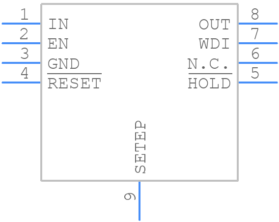 MAX5024SASA+ - Analog Devices - PCB symbol