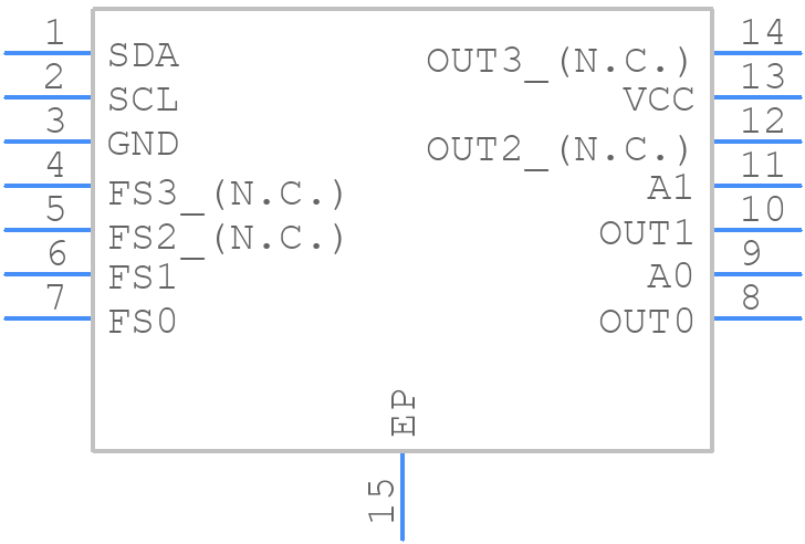 DS4402N+ - Analog Devices - PCB symbol