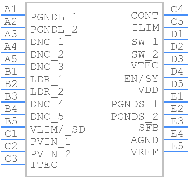 ADN8833ACBZ-R7 - Analog Devices - PCB symbol