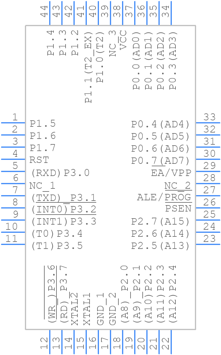 AT89C55WD-24AUR - Microchip - PCB symbol