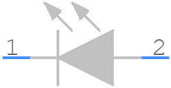 HLMP1790101F - Dialight - PCB symbol