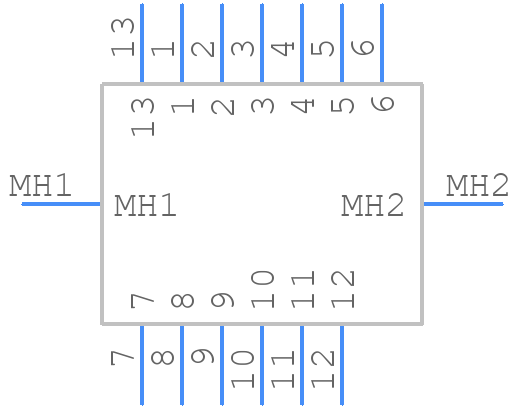 19428-0015 - Molex - PCB symbol