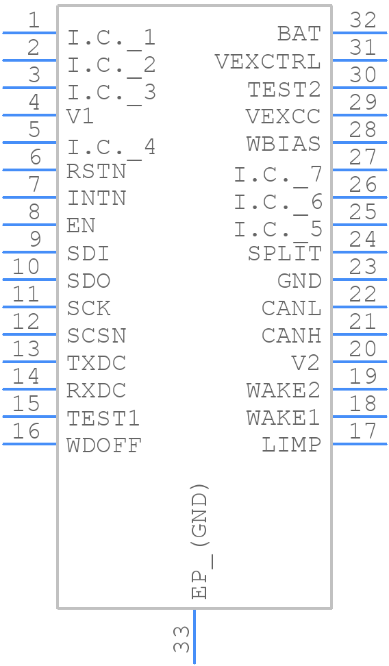 UJA1076ATW/5V0WD,1 - NXP - PCB symbol