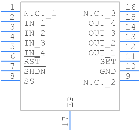 MAX8869EUE18+ - Analog Devices - PCB symbol