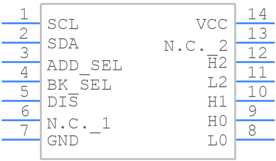 DS3901E+ - Analog Devices - PCB symbol