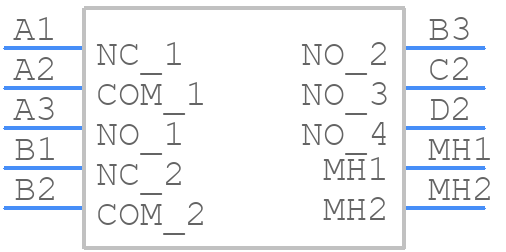 MHS233 - Apem - PCB symbol