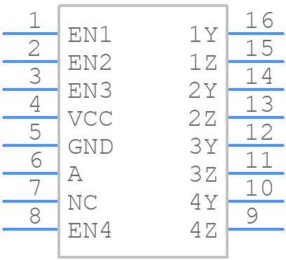 SN65LVDS105DR - Texas Instruments - PCB symbol