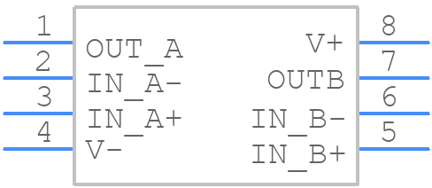 LMC6762AIMX - Texas Instruments - PCB symbol