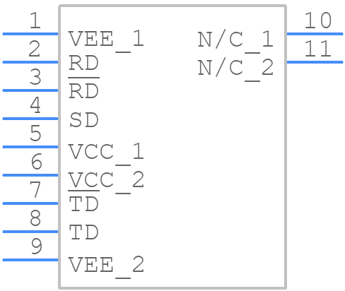 AFBR-5805Z - Avago Technologies - PCB symbol