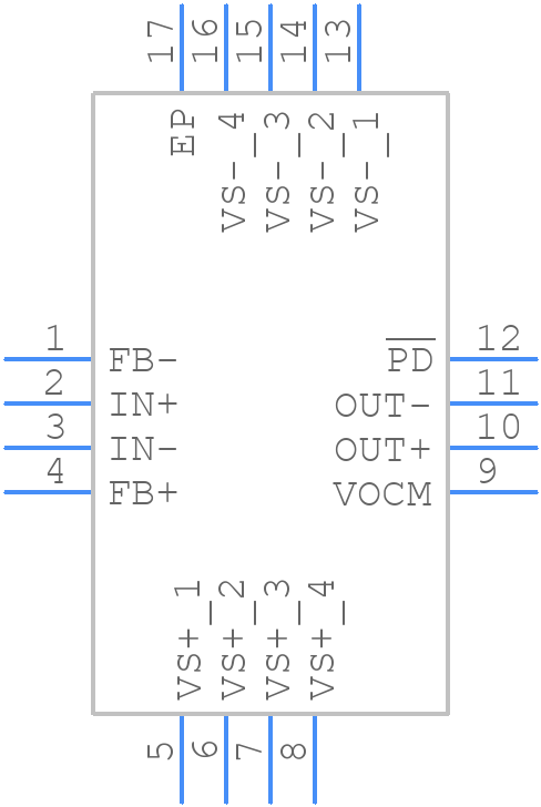 THS4541QWRGTRQ1 - Texas Instruments - PCB symbol