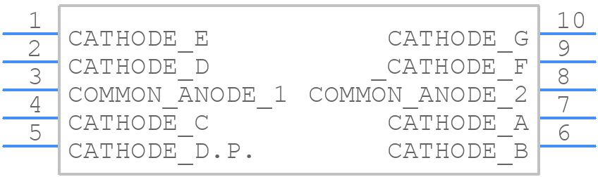 LTS-5601AG - Lite-On - PCB symbol