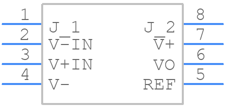 INA141UAE4 - Texas Instruments - PCB symbol