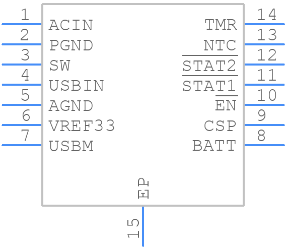 MP2611GL-P - Monolithic Power Systems (MPS) - PCB symbol