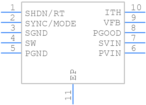 LTC3411EDD#PBF - Analog Devices - PCB symbol