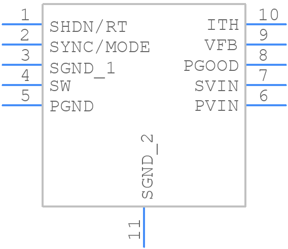 LTC3411IDD#PBF - Analog Devices - PCB symbol