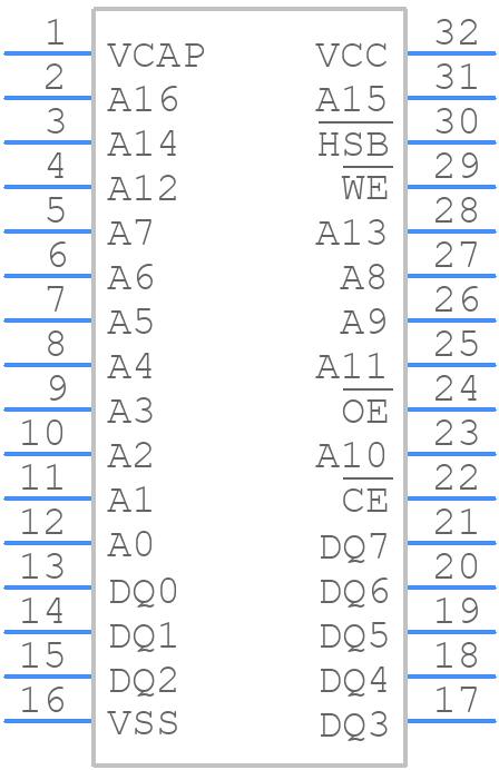 CY14B101LA-SZ45XI - Infineon - PCB symbol
