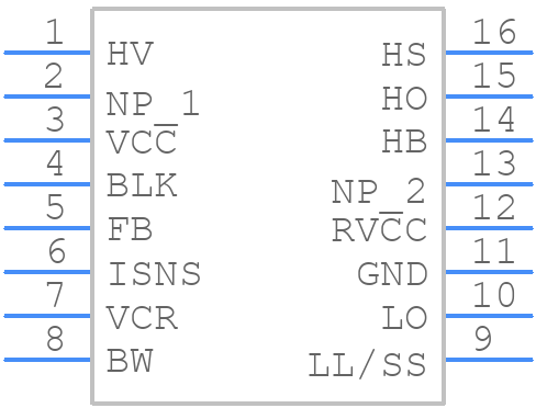 UCC25630-2DDBR - Texas Instruments - PCB symbol