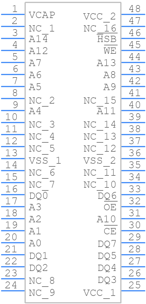 CY14B256LA-SP45XI - Infineon - PCB symbol