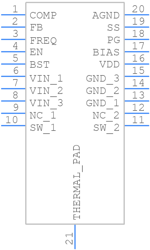 MP4575GF - Monolithic Power Systems (MPS) - PCB symbol